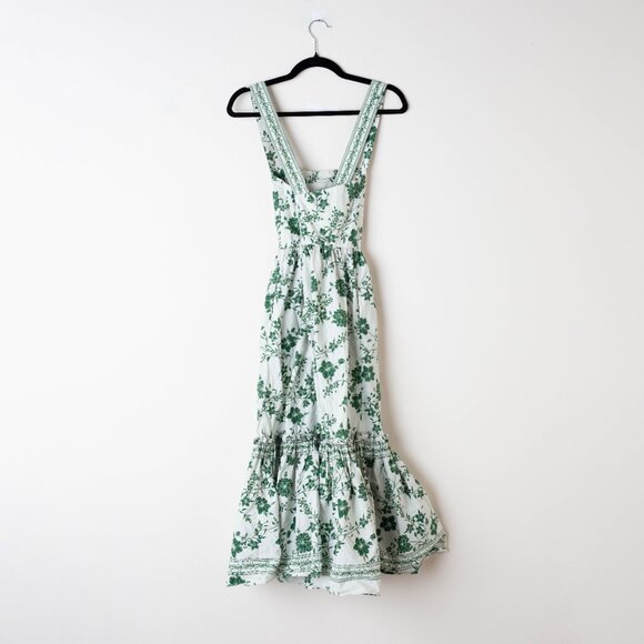 Cara Cara Green and White Midi Dress - Picture 3 of 10